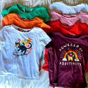 Girls T-shirts 7 Pack